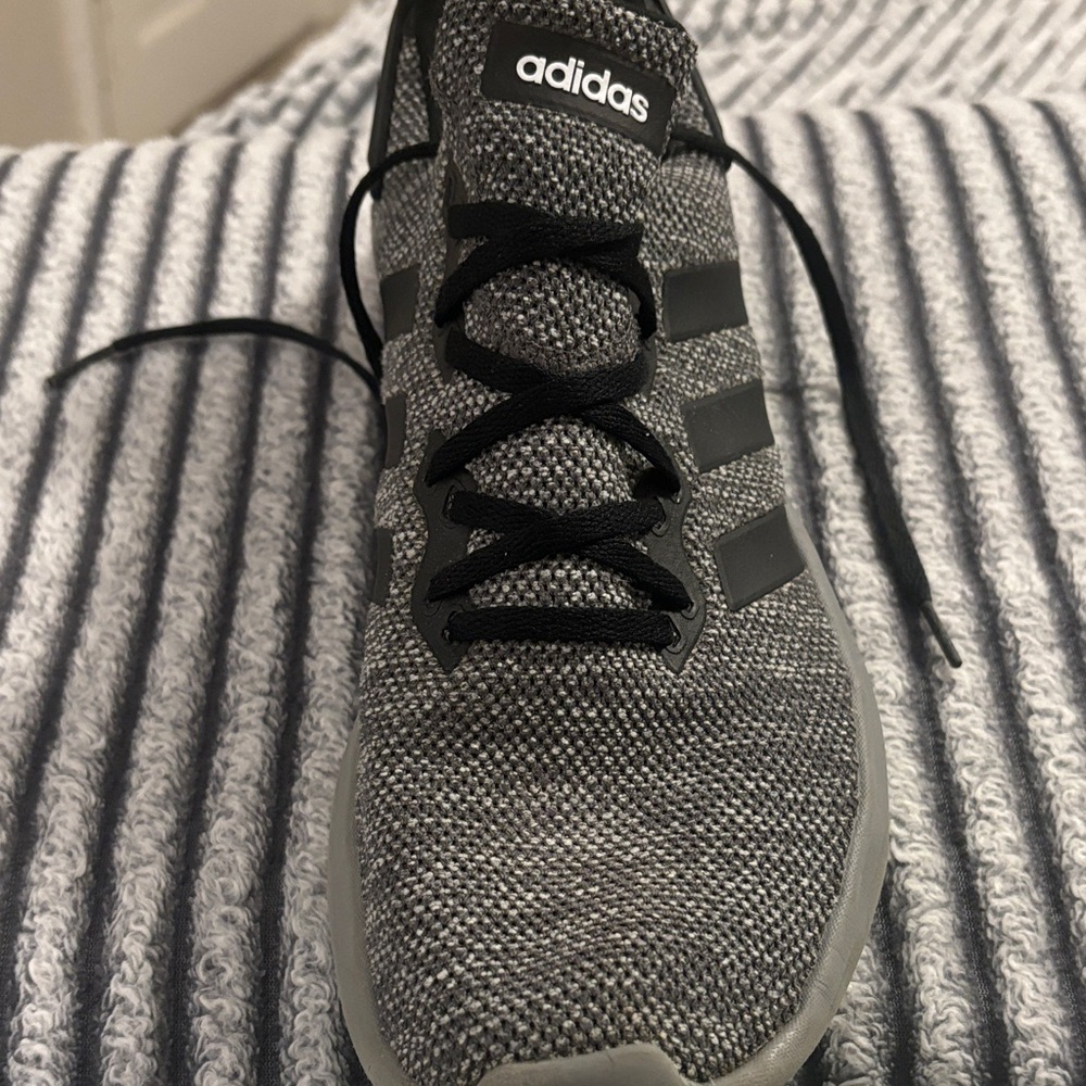Adidas Men's Black and Gray Sneakers